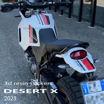 Desert X Аксессуары Мотоцикл 3D Гель Эпоксидная Смола Наклейка Бак Накладка Защитный Комплект Для Ducati DesertX Desert X 2022 2023