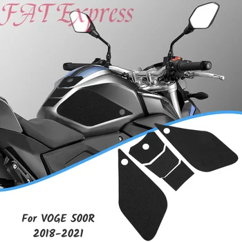 500R Накладки на бензобак, тяговые накладки для VOGE 500 R 2018-2021 2019, Боковые наклейки на топливный бак мотоцикла, Наколенники, Защитная наклейка