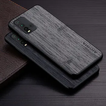 Чехол для Xiaomi Redmi 9T funda с рисунком бамбукового дерева, кожаный чехол для телефона, роскошный чехол для xiaomi redmi 9t case capa