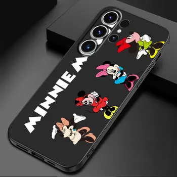 Мягкая Обложка из ТПУ Сумка-Бампер Чехол для Samsung Galaxy S23 5G S20 S22 S21 Note 20 Ultra 10 Plus 8 9 S21 Minnie Mouse Mickey Cute