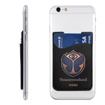 Кошелек с логотипом Tomorrowland для телефона приклеивается к карману держателя удостоверения личности Фестиваля новинок