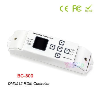 Bincolor LED DMX512-RDM Контроллер BC-800 12V-24V Поиск Ведомого устройства RDM Изменение Начального Адреса Выходной Преобразователь Канала управления