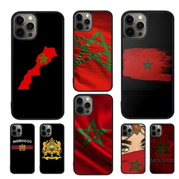 Флаг Марокко Уникальный Марокканский Чехол Для Телефона iphone SE2020 15 14 11 12 13 mini Pro XR XS MAX 7 8 Plus SE coque Cover Shell