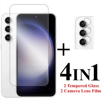 Для Samsung Galaxy S23 FE стекло 6,4-дюймовая прозрачная защитная пленка для экрана для Galaxy S23 FE закаленное стекло Samsung S23 FE пленка для объектива