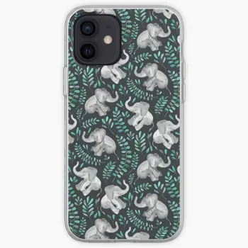 Чехол для телефона Laughing Baby Elephants Emerald и Tu, Настраиваемый для iPhone X XS XR Max 6 6S 7 8 Plus 11 12 13 14 Pro Max Mini