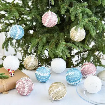 Лучшие украшения для шаров, Рождественская елка, красочные блестки, сверкающие блестки, сувениры для вечеринок, Милое Украшение для рождественского шара для вечеринки