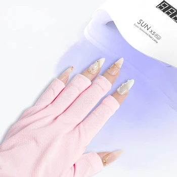 Анти-UV радиационная защита Перчатки Перчатки ногтей светодиодная лампа для ногтей УФ сушилка для ногтей доказательства защиты перчатки Перчатки для маникюра ногтей инструменты