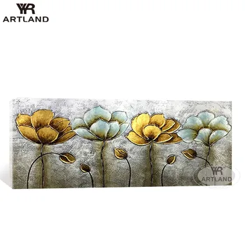 YYR-ARTLAND Большие цветы на стене для украшения 100% густым маслом ручная роспись маслом на холсте для гостиной спальни