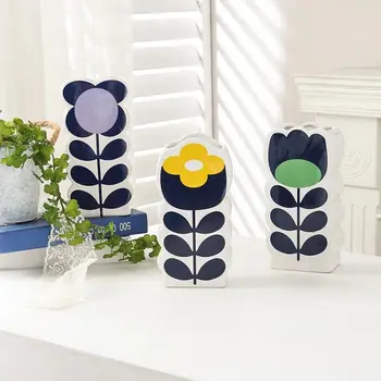 Керамическая ваза Nordic ins white crafts композиция из сухих цветов в помещении гидропонный контейнер украшение дома