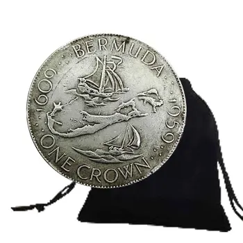 1959 Роскошная Художественная Монета С Короной Великобритании Елизаветы II/Европейские Памятные Монеты/Карманный Счастливый Сувенир На Память + Подарочный Пакет