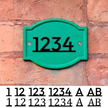 Номера домов, Адресная табличка на заказ, деревянные / акриловые буквы алфавита для дома, Персонализированная табличка для дома, современный номер двери на открытом воздухе E2F7