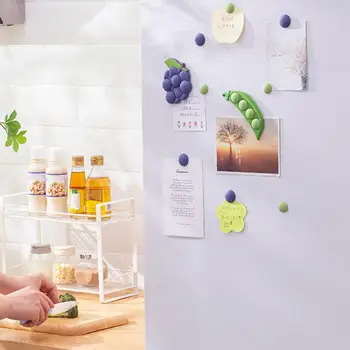 Магнит на холодильник в форме черники, милые магниты на холодильник с фруктами и овощами в горошек, черника, съемные Мягкие магниты для дома, для холодильника