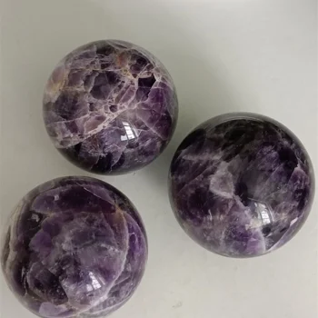 1шт натуральный камень аметист, кварцевые кристаллы, шар, красивые фиолетовые кварцевые кристаллы целебной энергии, украшение дома