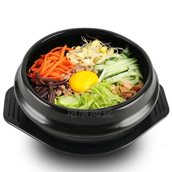 Горячая распродажа, фарфоровая каменная кастрюля с высокой термостойкостью, Корейская каменная кастрюля, специально предназначенная для смешивания риса и супа