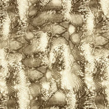 Полуметровая плотная хлопчатобумажная ткань со змеевидным принтом питона для ручной работы, ткань для сумок, 100% хлопок D30