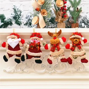 Рождественские украшения Подвеска в виде куклы танцующего старика, Аксессуары для украшения Рождественского окна, подвеска