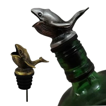 Новый Стиль Sea Whale Wine Pourer Барные Инструменты Серии Ocean Бионические Носики Для Наливки Вина Праздничный Подарок Ручной Работы