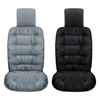 Мягкие чехлы для автомобильных сидений Универсальная автомобильная теплая плюшевая подушка для сиденья Из дышащего плюшевого материала Защитные аксессуары для сидений