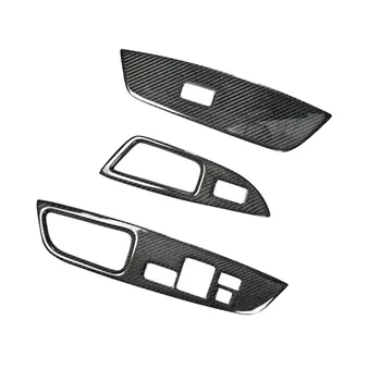 3 шт. для Hyundai Veloster 2011-2017 Кнопка включения стеклоподъемника из углеродного волокна, отделка панели, отделка интерьера