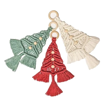 Многофункциональный набор материалов для плетения из хлопчатобумажной веревки, украшение для Рождественской елки