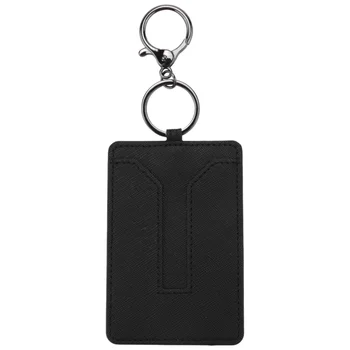 Кожаный чехол для ключей от автомобиля, совместимый с Tesla Model 3 -черный