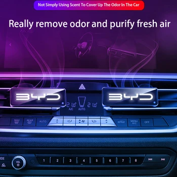 Воздухоотводящий зажим для ароматерапии, Автомобильный выход, Твердые духи для BYD Song Qin Han EV Tang DM 2018 PLUS Song Pro MAX Yuan Car