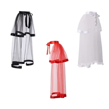 Юбка Bustle, готическая викторианская юбка в стиле стимпанк, нижняя юбка с завязками, юбка с поясом
