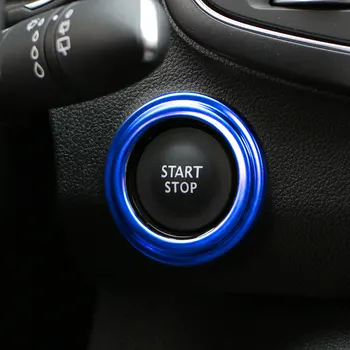 Наклейка-Накладка на Кнопку Запуска и Остановки Двигателя Автомобиля из Нержавеющей Стали для Renault Koleos Samsung QM6 2016-2021 Аксессуары