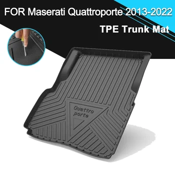 Коврик для задней крышки багажника автомобиля, нескользящая водонепроницаемая резина TPE, аксессуары для грузовых лайнеров Maserati Quattroporte 2013-2022