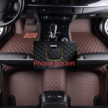 Пользовательские автомобильные коврики для Audi A3 8VS Лимузин 2013-2018 годов Карман для телефона Ковер Аксессуары для салона автомобиля