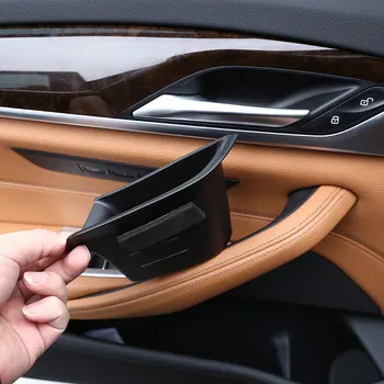 Для BMW Новой 5 Серии G30 2018 2019 2020 2021 2022 ABS Черный Ящик Для Хранения Дверей Автомобиля Лоток Для Телефона Автомобильные Аксессуары