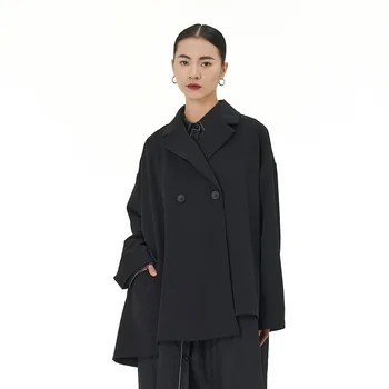 Пальто оригинального дизайна с европейским и американским темпераментом, осенне-зимний новый женский свободный и тонкий топ больших размеров