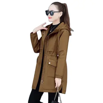 Женское флисовое теплое толстое пальто 2022 года, новое Осенне-зимнее пальто для отдыха Jian Yuepai в Корейском стиле, свободное модное повседневное пальто с капюшоном