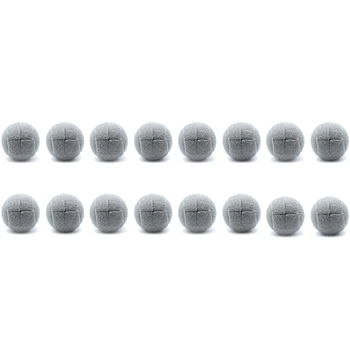 16 ШТ. Предварительно нарезанных теннисных мячей для защиты ножек мебели и пола, прочное войлочное покрытие, серый