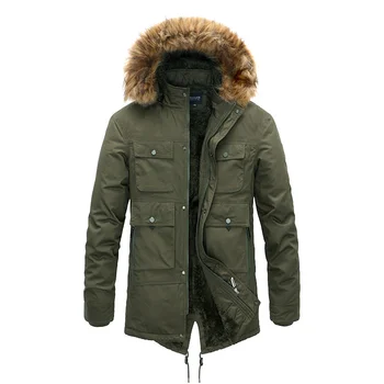 2023 Новое мужское бархатное толстое теплое пальто из флиса с капюшоном, мужская уличная куртка, пальто, шляпа, Однотонные военные ветровки, парка