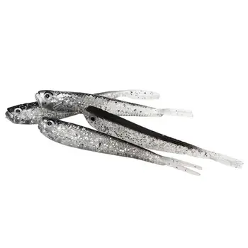 Мягкая приманка ChinookLure SoftFish Вилочный хвост с крючком или без него, плавательные приманки, Джеркбейты, силиконовые приманки для рыбы, рыболовные снасти