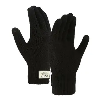 Теплые перчатки с сенсорным экраном Зимние перчатки с сенсорным экраном, мягкие ветрозащитные теплые перчатки для бега, термозащита рук для катания на лыжах