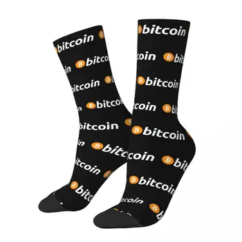 Bitcoin BTC Cryptocurrency1 Носки Harajuku Высококачественные Чулки Всесезонные Носки Аксессуары для мужских И Женских Подарков