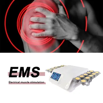 Новейший профессиональный аппарат для физиотерапии Ems, 20шт, Вакуумная Чашечная терапия, Электрический Миостимулятор, устройство для массажа с обезболиванием EMS