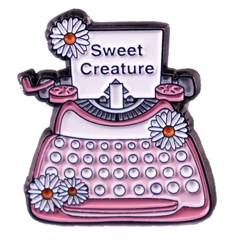 A2830 Эмалевые броши Sweet Creature daisy, милые булавки, значки на лацканах одежды для рюкзаков, модные украшения, аксессуары для детских подарков