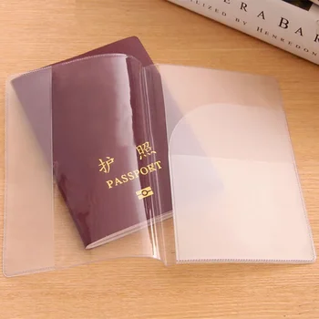 1 шт. Прозрачная обложка для паспорта, водонепроницаемый футляр для кредитных карт Унисекс, Защитный чехол, держатель для фотокарточек