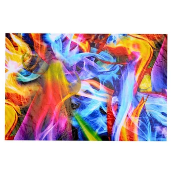 3X Гидрографическая пленка Rainbow Flames Пленка для водоотталкивающей печати Hydro Dip Film 50x100 см